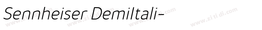 Sennheiser DemiItali字体转换
